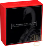1 Unze Silbermünze Australien Schwan 2023 - coloriert