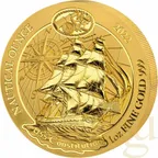 1 Unze Goldmünze Ruanda Nautical Serie - USS Constitution 2022