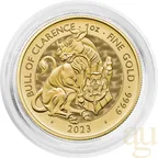 1 Unze Goldmünze Tudor Beasts Bull 2023