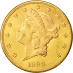 20$ Goldmünze Double Eagle Liberty Head - Kopf