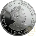 1 Unze Silbermünze Australien Spinner Delfin 2020