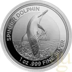 1 Unze Silbermünze Australien Spinner Delfin 2020