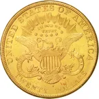 20$ Goldmünze Double Eagle Liberty Head - Kopf