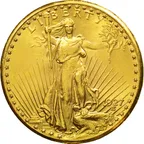 20$ Goldmünze Double Eagle Saint Gaudens - Statue