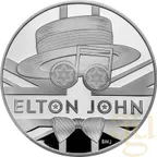 5 Unzen Silbermünze Music Legends - Elton John 2020 - polierte Platte