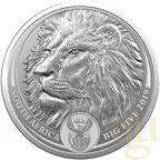 1 Unze Silbermünze Südafrika Big Five Löwe 2019