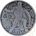 5 Unzen Silbermünze Tuvalu - Gods of Olympus - Ares 2023 Antik Finish