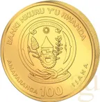 1 Unze Goldmünze Ruanda Lunar Schlange 2025