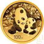 8 Gramm Goldmünze China Panda 2024
