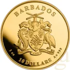 1 Unze Goldmünze Barbados Pelikan 2023