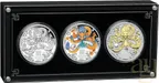 Silbermünze Australien Lunar III Drache 2024 - Trio Set