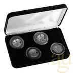 4x 1/2 Unze Afrika Ghana Alien Silbermünzen 2023 - Four Coin Set