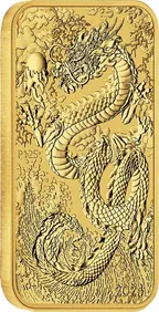 1 Unze Goldmünze Perth Mint - Rectangular Dragon 2024