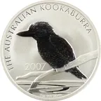 2 Unzen Silbermünze Australien Kookaburra 2007