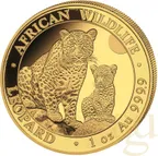 1 Unze Goldmünze Somalia African Wildlife Leopard 2024