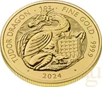1 Unze Goldmünze Tudor Beasts Tudor Dragon 2024
