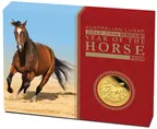1 Unze Goldmünze Australien Lunar II Pferd 2014 - polierte Platte