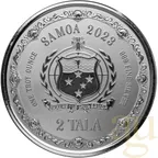 1 Unze Silbermünze Samoa Meerjungfrau 2023 - coloriert