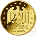 1/2 Unze Goldmünze - 100 Euro Meisterwerke der deutschen Literatur - Der zerbrochne Krug 2024 (G)