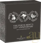 1 Unze Silbermünze Australien 125 Jahre Perth Mint 2024 - Proof