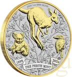 4x 1 Unze Silbermünze Australien 125 Jahre Perth Mint 2024 - Typeset Collection