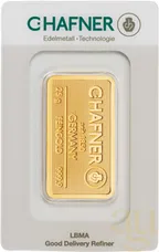 25 Gramm Goldbarren C. Hafner