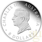5 Unzen Silbermünze Australien Kookaburra 2024 - Incused Coin