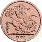 1/2 Pfund Goldmünze Sovereign King Charles 2025