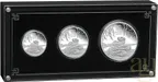 Silbermünze Australien Lunar III Schlange 2025 - polierte Platte - Three Coin Set