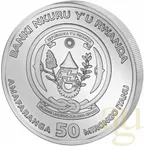 1 Unze Silbermünze Ruanda Lunar Schlange 2025