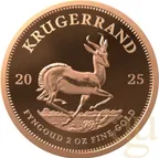 2 Unzen Goldmünze Krügerrand 2025 - polierte Platte