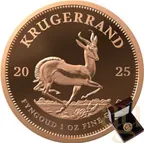 1 Unze Goldmünze Krügerrand 2025 - polierte Platte