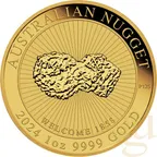 1 Unze Goldmünze Australien Nugget - Welcome Nugget 2024