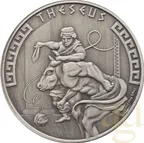 1 Unze Silbermünze Niue Heroes of Greek Mythology - Theseus 2024 - Antik Finish