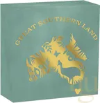 1 Unze Silbermünze Australien Great Southern Land Chrysoprase 2024 - polierte Platte