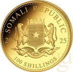1/10 Unze Goldmünze Somalia Elefant 2025