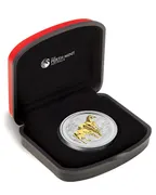 1 Unze Silber Australien Lunar II Pferd 2014 teilvergoldet + Box + Zertifikat