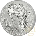 1 Unze Silbermünze Ruanda Kampfadler 2025