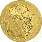 1 Unze Goldmünze Ruanda Kampfadler 2025