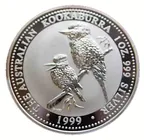 10 Unzen Silbermünze Australien Kookaburra 1999