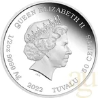 8-Coin-Set Silbermünzen Tuvalu James Bond 007 - Roger Moore 2024 - coloriert - proof