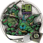 2 Unzen Silbermünze Tuvalu Teenage Mutant Ninja Turtles 40th Anniversary 2024 - Antik Finish - High