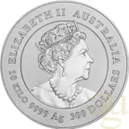 10 Kilogramm Silbermünze Australien Lunar III Drache 2024