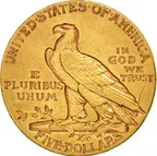 5$ Goldmünze Indianer