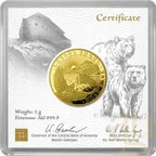1 Gramm Goldmünze Arche Noah 2025
