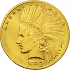 10$ Goldmünze Indianer
