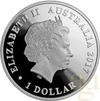 1 Unze Silbermünze Australien Schwan 2017 - polierte Platte