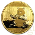 50 Gramm Goldmünze China Panda 2017 - proof