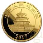 50 Gramm Goldmünze China Panda 2017 - proof
