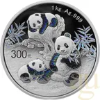 1 Kilogramm Silbermünze China Panda 2025 proof